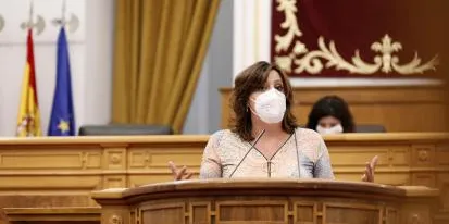 La consejera de Economía, Empresas y Empleo, durante su intervención en el Debate General relativo a la prórroga de los ERTE con motivo del COVID19 La consejera de Economía, Empresas y Empleo, durante su intervención en el Debate General relativo a la prórroga de los ERTE con motivo del COVID19