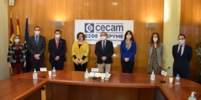 Patricia Franco y Blanca Fernández asisten a la firma del Plan de Igualdad de CECAM Patricia Franco y Blanca Fernández asisten a la firma del Plan de Igualdad de CECAM