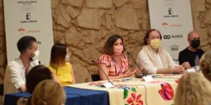 La consejera de Economía, Empresas y Empleo, Patricia Franco, participa en la mesa redonda ‘Tejiendo Saberes’ sobre artesanía que se celebra en la Feria ‘XTANT 2021’. La consejera de Economía, Empresas y Empleo, Patricia Franco, participa en la mesa redonda ‘Tejiendo Saberes’ sobre artesanía que se celebra en la Feria ‘XTANT 2021’.