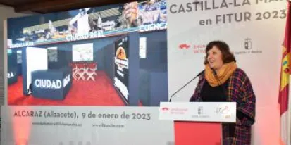 imagen de la noticia La consejera de Economía, Empresas y Empleo, Patricia Franco, presenta la participación de Castilla-La Mancha en la edición 2023 de la Feria Internacional de Turismo FITUR