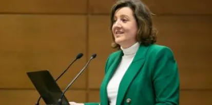 imagen de la noticia La consejera de Economía, Empresas y Empleo, Patricia Franco, participa en la inauguración de la jornada ‘Descarbonización de la industria castellanomanchega, el ejemplo del sector cementero’.