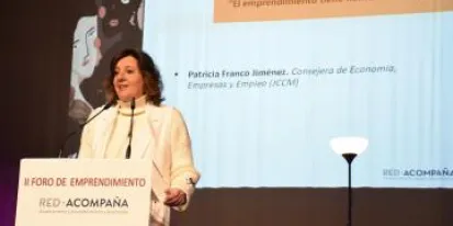imagen de la noticia La consejera de Economía, Empresas y Empleo, Patricia Franco, inaugura la II Jornada de Emprendimiento de la Red Acompaña de Castilla-La Mancha